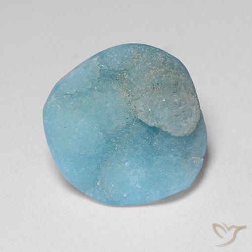 9,17 ctw natürlicher Baby blau Hemimorphit-Druse, Fantasie, Lichtundurchlässig