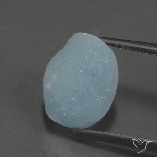 6.16ct Natürlicher Hellblau Hemimorphit-Druse, Fantasie, Lichtundurchlässig