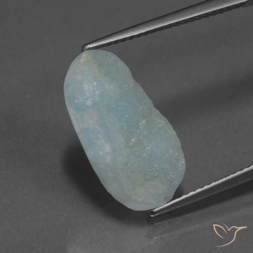 7.48ct Natürlicher hellblau Hemimorphit-Druse, Fantasie, Lichtundurchlässig