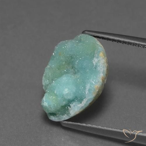5.40ct Natürlicher Buschgrün Hemimorphit-Druse, Fantasie, Lichtundurchlässig