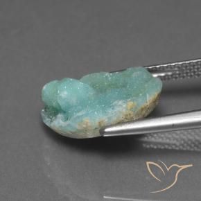 9,17 ctw natürlicher Buschgrün Hemimorphit-Druse, Fantasie, Lichtundurchlässig