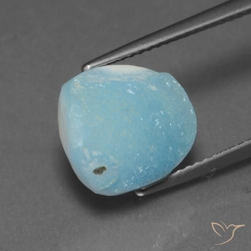 6.04ct Natürlicher hellblau Hemimorphit-Druse, Fantasie, Lichtundurchlässig