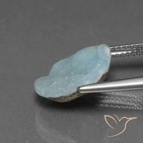 9,17 ctw natürlicher hellblau-grün Hemimorphit-Druse, Fantasie, Lichtundurchlässig