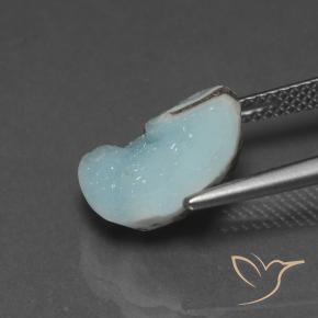 9,17 ctw natürlicher hellblau-grün Hemimorphit-Druse, Fantasie, Lichtundurchlässig