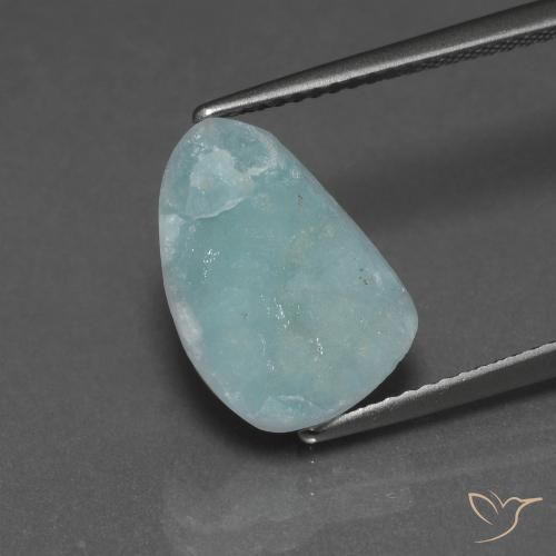 5.43ct Natürlicher hellblau-grün Hemimorphit-Druse, Fantasie, Lichtundurchlässig