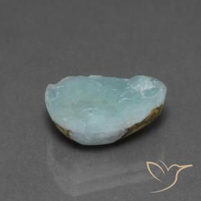 9,17 ctw natürlicher hellblau-grün Hemimorphit-Druse, Fantasie, Lichtundurchlässig