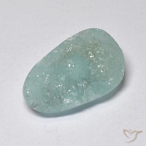9,17 ctw natürlicher Blau-grün Hemimorphit-Druse, Fantasie, Lichtdurchlässig