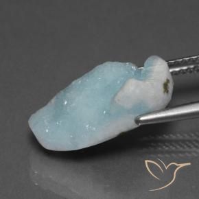 9,17 ctw natürlicher hellblau-grün Hemimorphit-Druse, Fantasie, Lichtundurchlässig