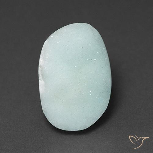 5.31ct Natürlicher hellblau Hemimorphit-Druse, Fantasie, Lichtundurchlässig