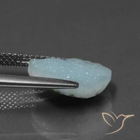 9,17 ctw natürlicher hellblau Hemimorphit-Druse, Ausgefallene Form, Lichtundurchlässig