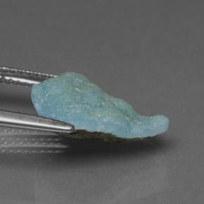 4,91 ctw natürlicher blauer Hemimorphitdruse, Fantasieschliff, Lichtundurchlässig