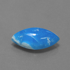 9,64 ctw natürlicher blauer Hemimorphit, Marquise, Lichtundurchlässig