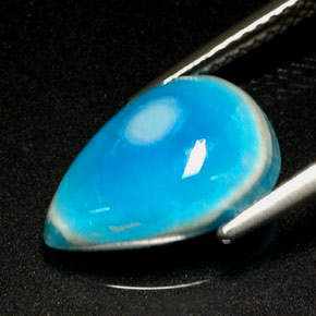 9,17 ctw natürlicher Weißblau Hemimorphit, Birnenform, Lichtundurchlässig