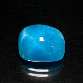 8,31 ctw natürlicher blauer Hemimorphit, Kissenschliff, Lichtundurchlässig