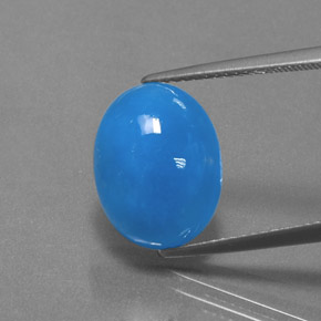 9,17 ctw natürlicher Blau Hemimorphit, Oval Schliff, Lichtundurchlässig