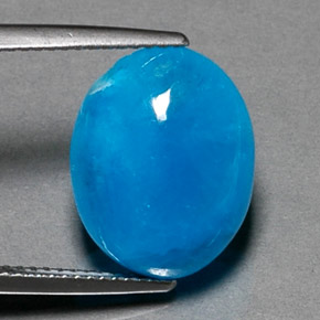 11,21 ctw natürlicher blauer Hemimorphit, Oval Schliff, Lichtundurchlässig