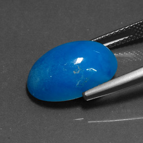 9,17 ctw natürlicher Blau Hemimorphit, Oval Schliff, Lichtundurchlässig