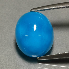 9,17 ctw natürlicher Blau Hemimorphit, Oval Schliff, Lichtundurchlässig