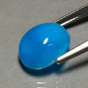 9,17 ctw natürlicher Blau Hemimorphit, Oval Schliff, Lichtundurchlässig