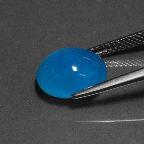 9,17 ctw natürlicher Blau Hemimorphit, Oval Schliff, Lichtundurchlässig