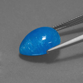 9,17 ctw natürlicher Blau Hemimorphit, Birnenform, Lichtundurchlässig