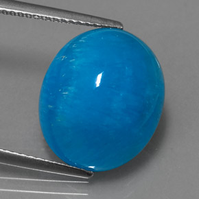 13,48 ctw natürlicher blauer Hemimorphit, Oval Schliff, Lichtdurchlässig