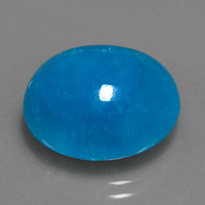 13,48 ctw natürlicher blauer Hemimorphit, Oval Schliff, Lichtdurchlässig