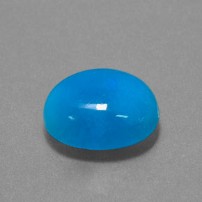 9,08 ctw natürlicher blauer Hemimorphit, Oval Schliff, Lichtdurchlässig