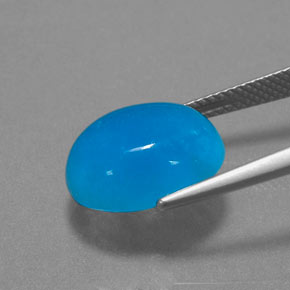 9,08 ctw natürlicher blauer Hemimorphit, Oval Schliff, Lichtdurchlässig