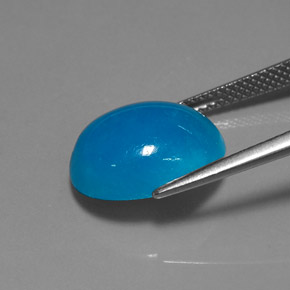 10,30 ctw natürlicher blauer Hemimorphit, Oval Schliff, Lichtdurchlässig