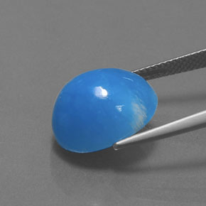 9,17 ctw natürlicher weiß-blau Hemimorphit, Oval Schliff, Lichtundurchlässig