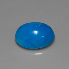 10,57 ctw natürlicher blauer Hemimorphit, Oval Schliff, Lichtdurchlässig