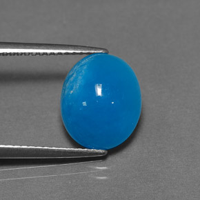 9,17 ctw natürlicher Blau Hemimorphit, Oval Schliff, Lichtundurchlässig