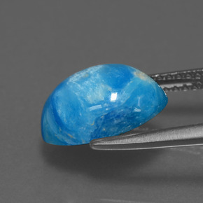 5,42 ctw natürlicher blauer Hemimorphit, Oval Schliff, Lichtundurchlässig
