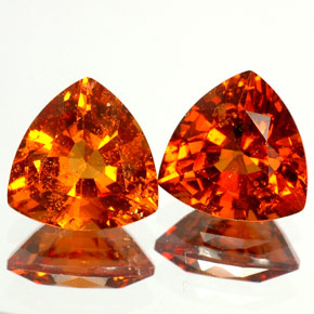  ct natürliche orangefarbener Hessonit-Edelsteine, Trillion, VS-SI