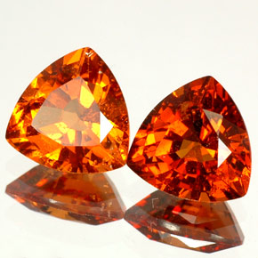  ct natürliche orangefarbener Hessonit-Edelsteine, Trillion, VS-SI