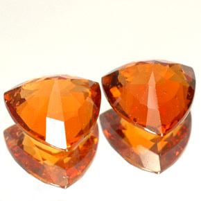  ct natürliche orangefarbener Hessonit-Edelsteine, Trillion, VS-SI