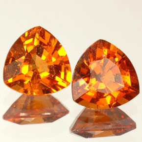  ct natürliche orangefarbener Hessonit-Edelsteine, Trillion, VS