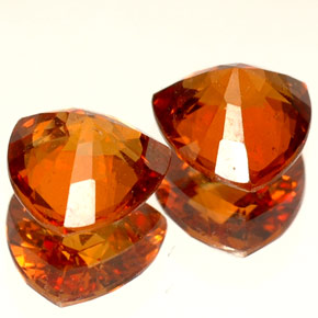  ct natürliche orangefarbener Hessonit-Edelsteine, Trillion, VS