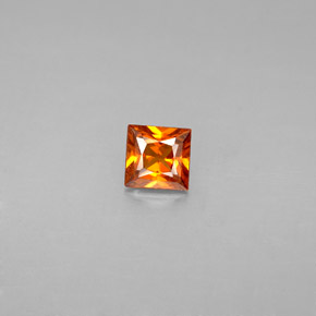 9,17 ctw natürlicher Mandarin-orange Hessonit-Granat, Quadrat, VS