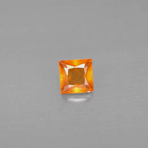 0,32 ctw natürlicher orangefarbener Hessonit, Quadrat, VS
