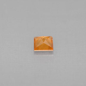 0,32 ctw natürlicher orangefarbener Hessonit, Quadrat, VS