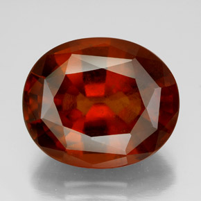 13,00 ctw natürlicher orangefarbener Hessonit, Oval Schliff, VS-SI