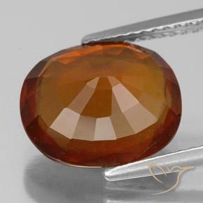 9,17 ctw natürlicher Feuerorange Hessonit-Granat, Oval, VS-SI