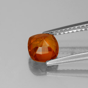 1,18 ctw natürlicher orangefarbener Hessonit, Kissenschliff, VS