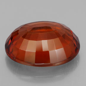 9,14 ctw natürlicher orangefarbener Hessonit, Oval Schliff, VS