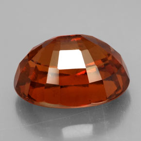 6,11 ctw natürlicher orangefarbener Hessonit, Oval Schliff, VS