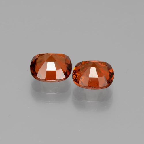 3,13 ct natürliche orangefarbener Hessonit-Edelsteine, Kissenschliff, SI