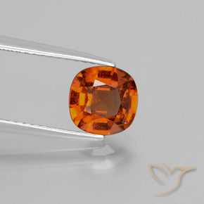 9,17 ctw natürlicher rötlich-orange Hessonit-Granat, Kissen, VS