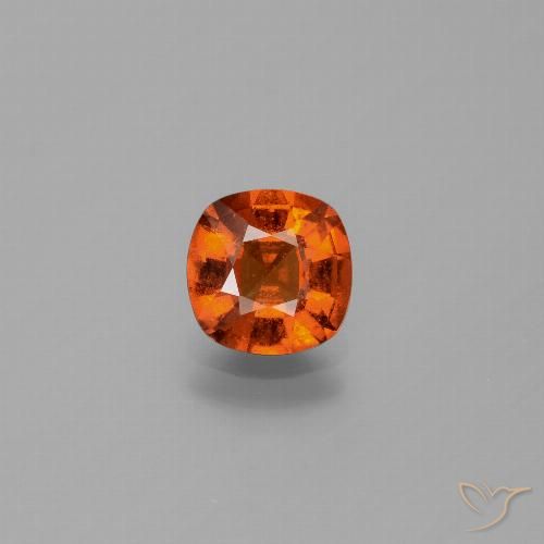 1.60ct Natürlicher Amber Orange Hessonit-Granat, Kissen, VS-SI
